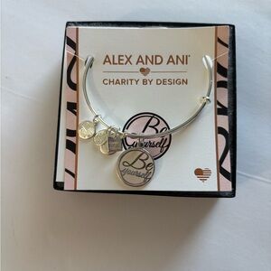 Alex and Ani Silver Charm Be Yourself Bracelet